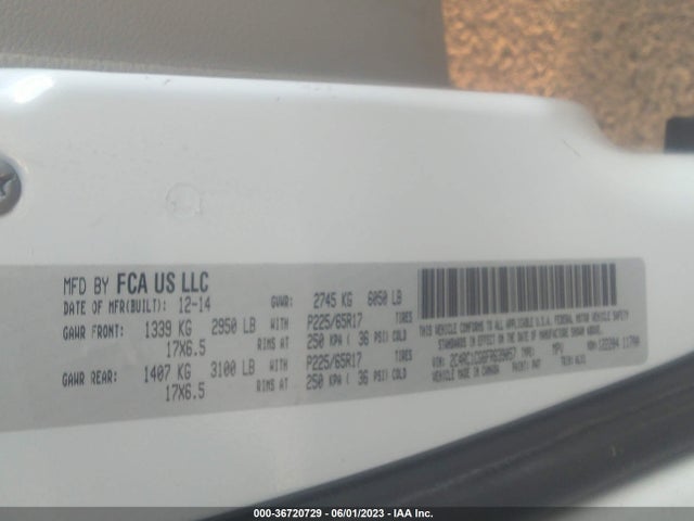 2C4RC1CG6FR639057 Chrysler Town & Country Touring-l