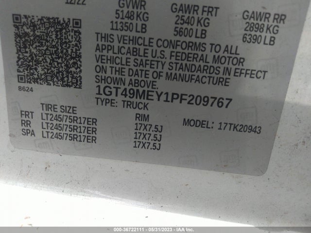 2023 GMC Sierra 2500HD, VIN: 1GT49MEY1PF209767
