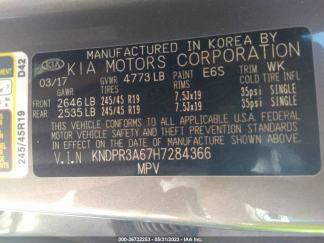 KNDPR3A67H7284366 KIA Sportage Sx Turbo