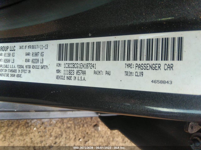 Chrysler 200 Limited 2014 1C3CCBCG1EN187241 Image 9