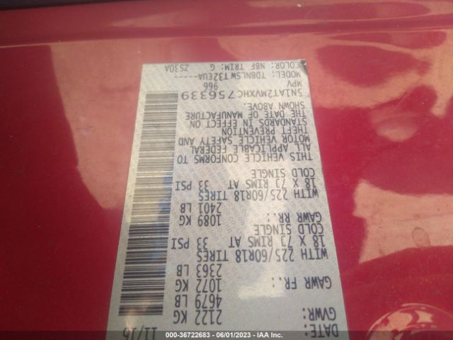 5N1AT2MVXHC756339 Nissan Rogue Sl