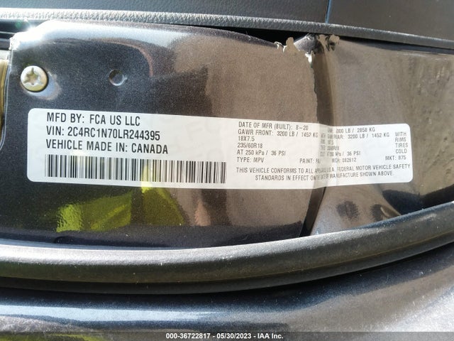 2020 Chrysler Pacifica Hybrid, VIN: 2C4RC1N70LR244395