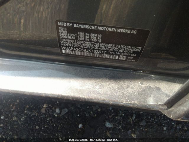 WBA8A3C59JK763677 BMW 3 Series 320i Xdrive