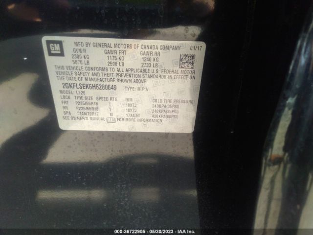 2GKFLSEK6H6280649 GMC Terrain Sle