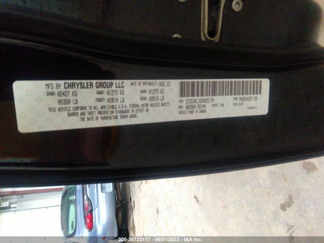 2013 DODGE CHARGER SRT8 VIN: 2C3CDXEJ5DH525170