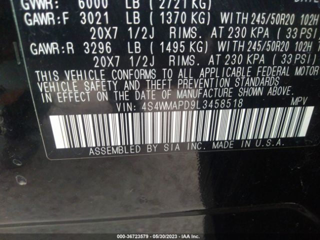 4S4WMAPD9L3458518 Subaru Ascent Limited