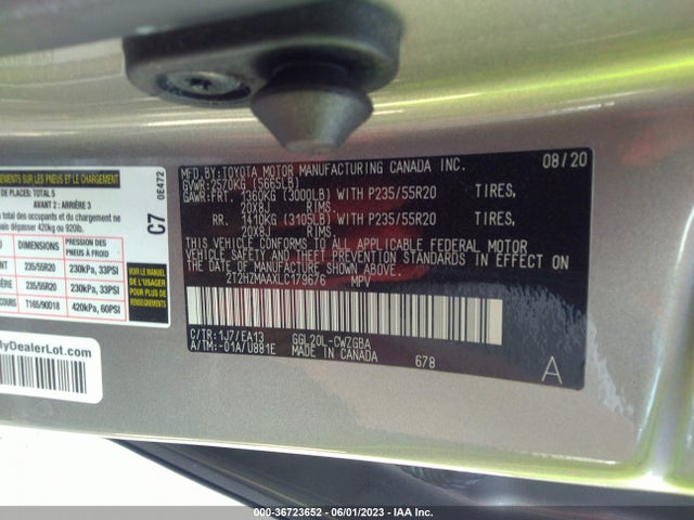2T2HZMAAXLC179676 Lexus Rx Rx 350