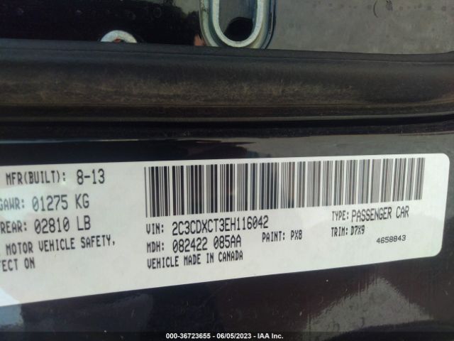 2C3CDXCT3EH116042 Dodge Charger Rt