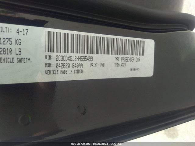 Dodge Charger R/t Scat Pack 2017 2C3CDXGJ2HH595499 Image 9