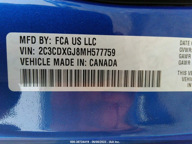 Dodge Charger Scat Pack Widebody 2021 2C3CDXGJ8MH577759 Image 11
