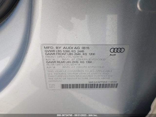 WA1LFAFP9FA119586 Audi Q5 Premium Plus