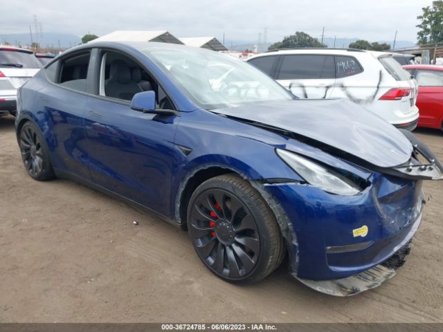 Auction sale of the 2022 Tesla Model Y Performance, vin: 7SAYGDEF6NF408730, lot number: 36724785