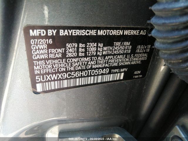 5UXWX9C56H0T05949 BMW X3 Xdrive28i