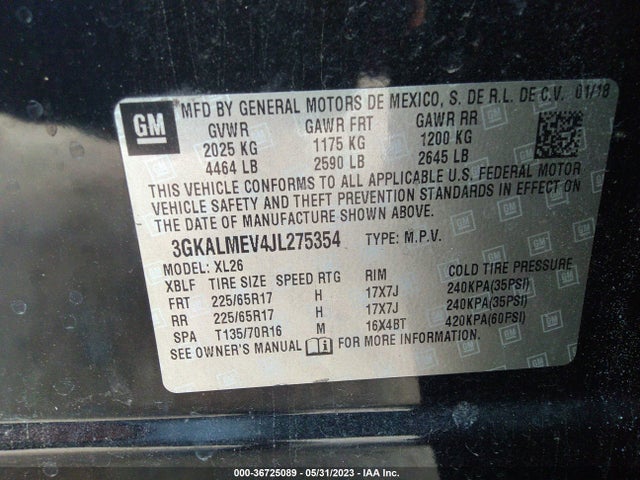GMC Terrain Sle 2018 3GKALMEV4JL275354 Image 9