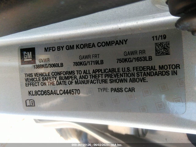 Chevrolet Spark Lt 2020 KL8CD6SA4LC444570 Image 9