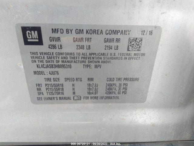KL4CJASB3HB095310 Buick Encore Preferred