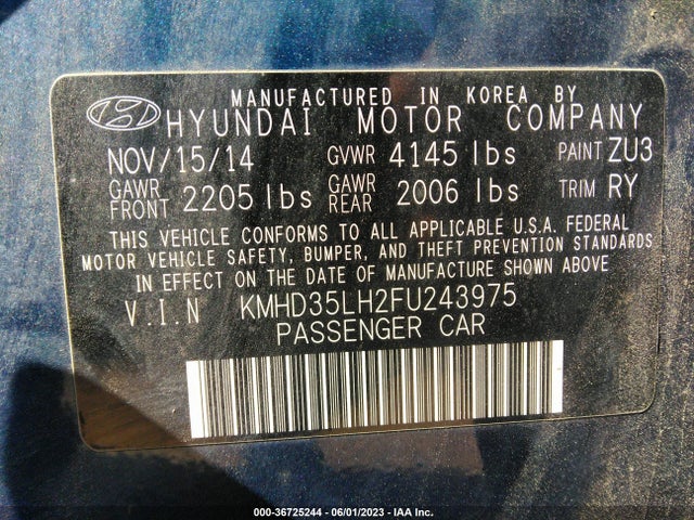 Hyundai ELANTRA GT 2015 KMHD35LH2FU243975 Image 9