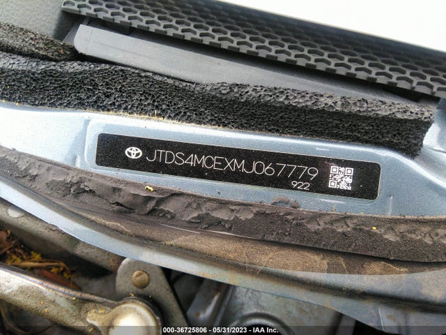 2021 TOYOTA COROLLA SE/NIGHTSHADE/APEX SE VIN: JTDS4MCEXMJ067779