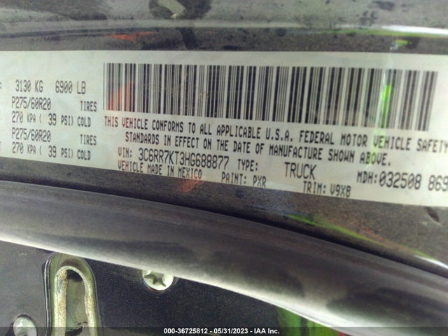 3C6RR7KT3HG688877 RAM 1500 Express