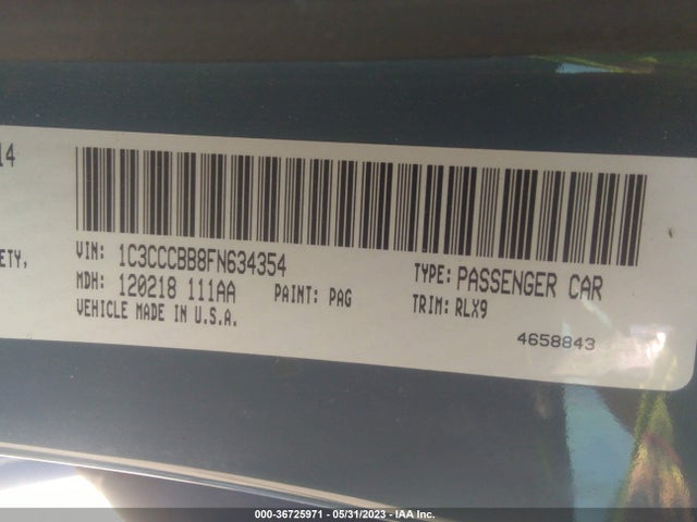 Chrysler 200 S 2015 1C3CCCBB8FN634354 Image 9