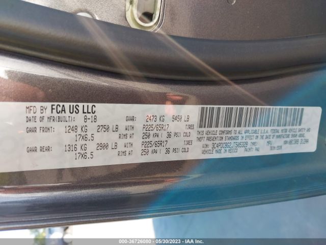 3C4PDCBG2JT505329 Dodge Journey Sxt