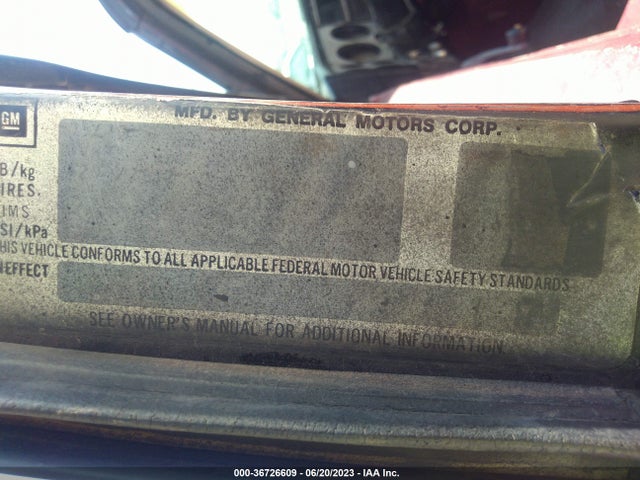 1980 CHEV LL VIN: CKL18AF104358