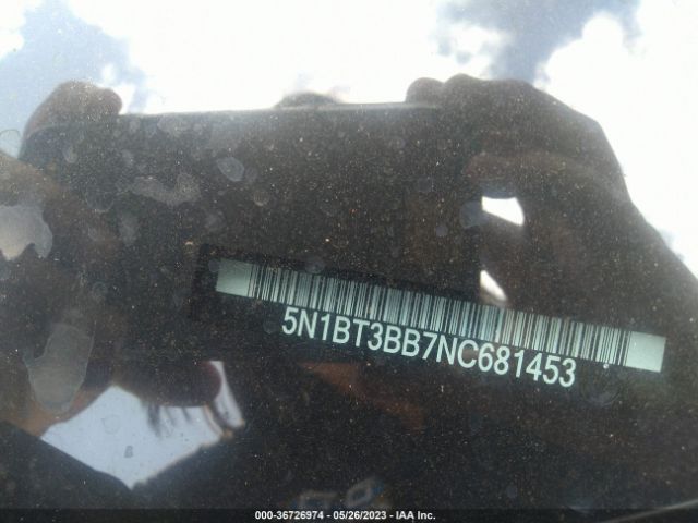 5N1BT3BB7NC681453 Nissan ROGUE SV