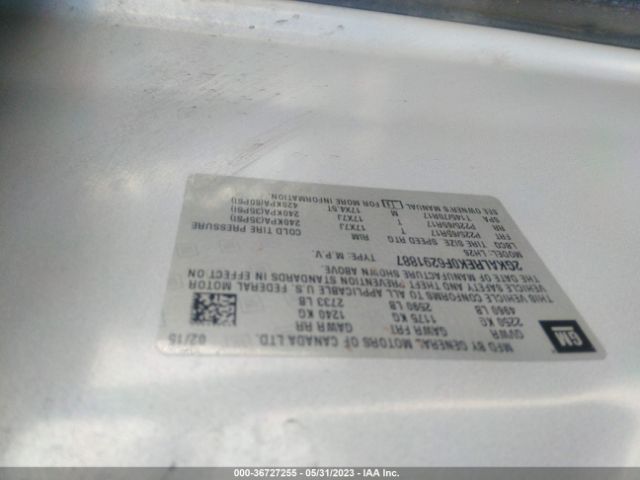 2GKALREK0F6291887 GMC Terrain Sle
