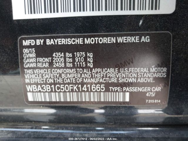 WBA3B1C50FK141665 BMW 3 Series 320i