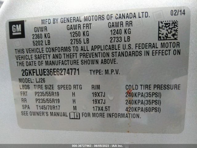 2GKFLUE36E6274771 GMC Terrain Denali