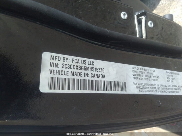 Dodge Charger Sxt 2021 2C3CDXBG6MH515336 Image 9