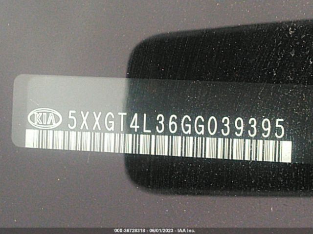 5XXGT4L36GG039395 KIA Optima Lx