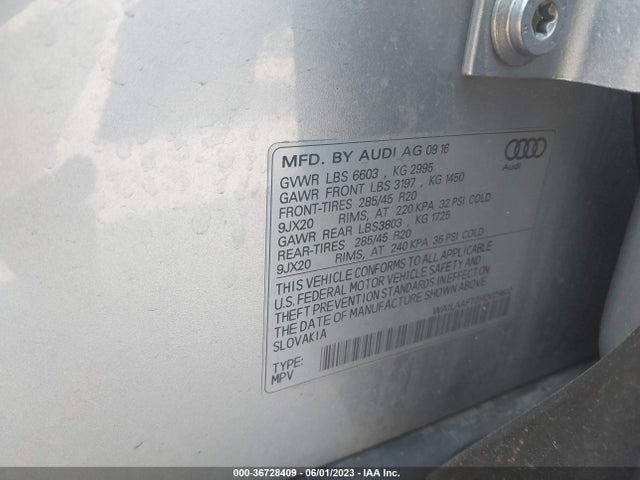 WA1LAAF72HD029812 Audi Q7 Premium Plus