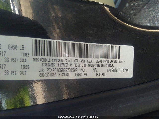 2C4RC1CG8FR731500 Chrysler Town & Country Touring-l