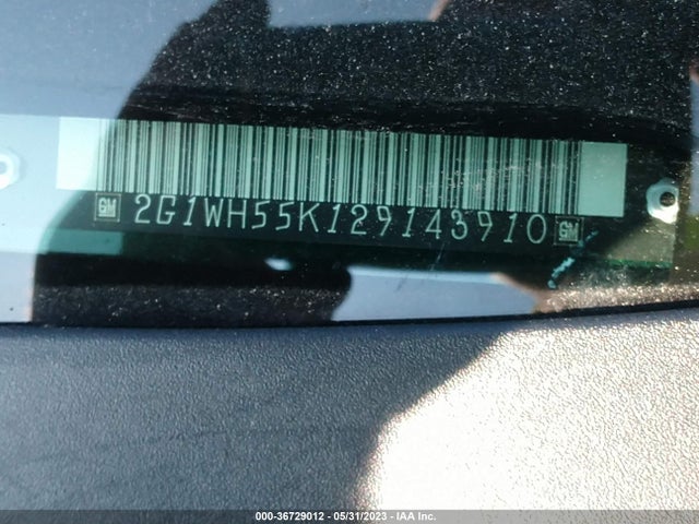 2002 CHEVROLET IMPALA LS VIN: 2G1WH55K129143910
