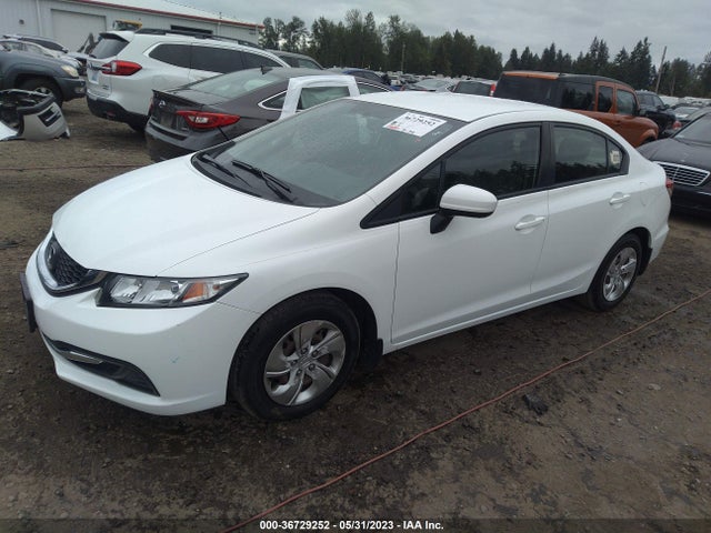 Honda Civic Sedan Lx 2014 2HGFB2F54EH528907 Image 2