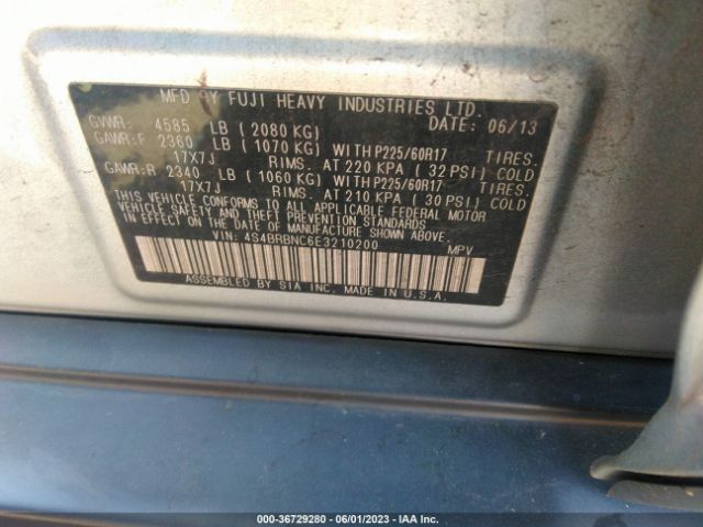 4S4BRBNC6E3210200 Subaru Outback 2.5i Limited
