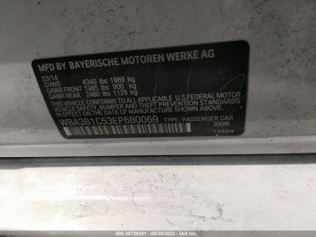 WBA3B1C53EP680069 BMW 3 Series 320i