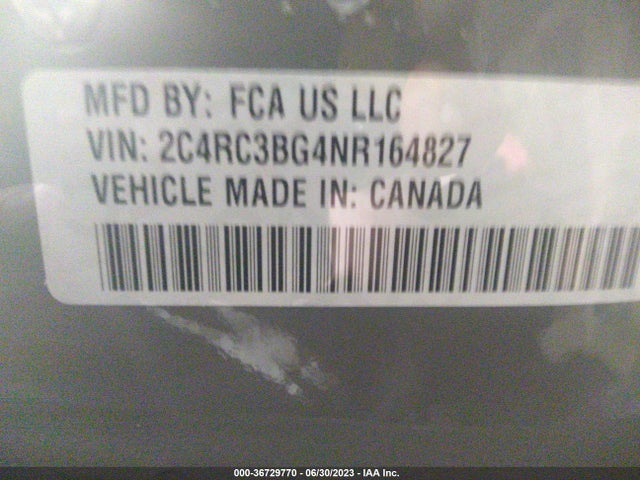 2C4RC3BG4NR164827 Chrysler Pacifica Touring L