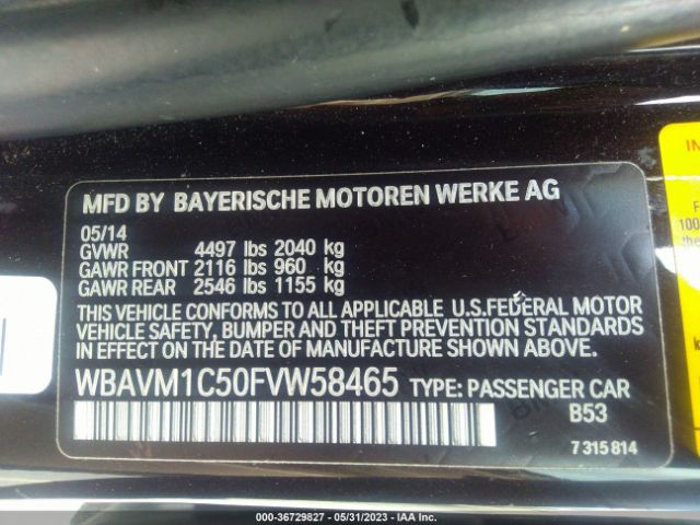 WBAVM1C50FVW58465 BMW X1 Sdrive28i