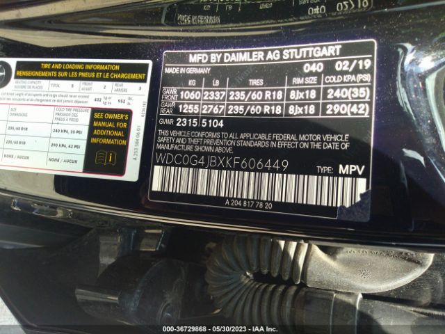 WDC0G4JBXKF606449 Mercedes-Benz Glc Glc 300