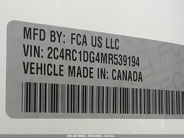 Chrysler Voyager Lxi 2021 2C4RC1DG4MR539194 Image 9