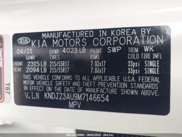 KNDJ23AU9M7146654 KIA SOUL S