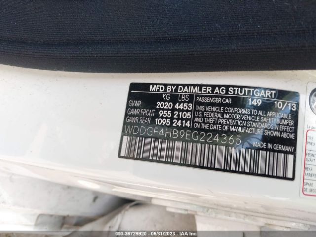 WDDGF4HB9EG224365 Mercedes-Benz C-class C 250 Luxury