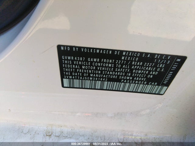3VW4T7AJ5EM391642 Volkswagen Jetta Sedan Gli Autobahn W/nav