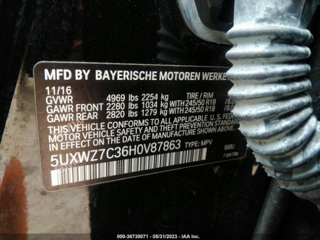 5UXWZ7C36H0V87863 BMW X3 Sdrive28i