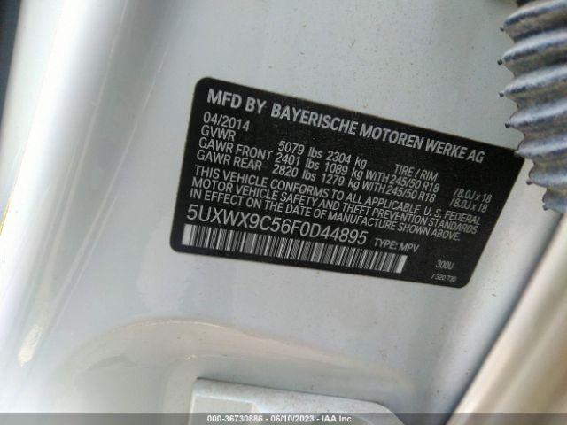 5UXWX9C56F0D44895 BMW X3 Xdrive28i