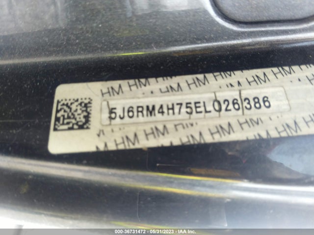Honda Cr-v Ex-l 2014 5J6RM4H75EL026386 Image 9