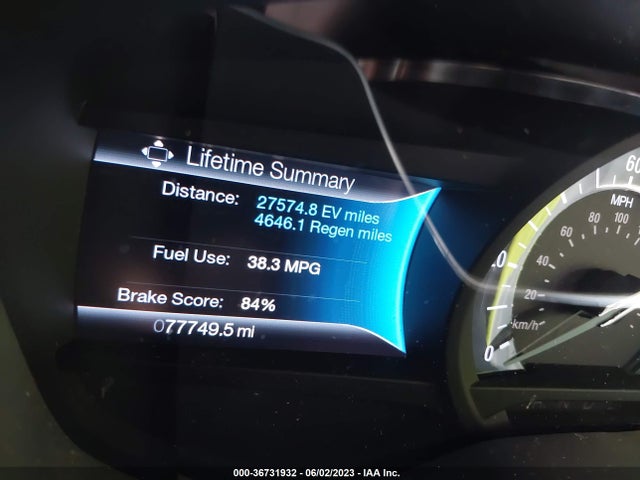 2013 FORD FUSION SE HYBRID VIN: 3FA6P0LU4DR342583