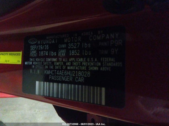 Hyundai ACCENT SE 2017 KMHCT4AE6HU218028 Image 10